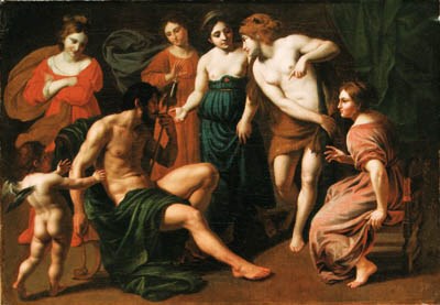 Hercules and Omphale; and Hercules slaying the Children of Megara