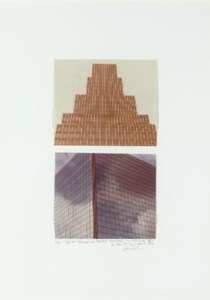 top: 'Ziggaurut' 'Skyscraper,' New York, N.Y. 1967 bottom: "Two Way Mirror" Office Building, The Hague, Holland 1976