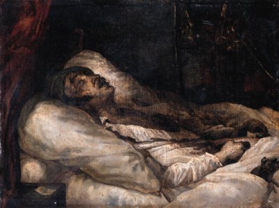 Le Général Letellier sur son lit de mort