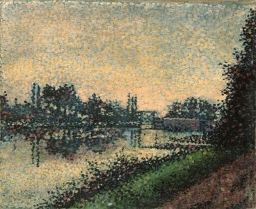 Paysage à l'écluse