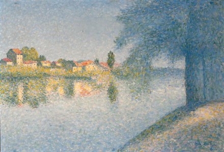 Village au bord de l'eau