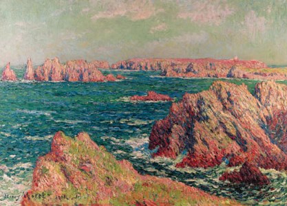 Les falaises à Belle Ile