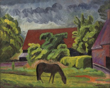 Horses grazing, Cookham