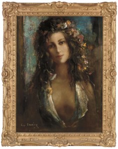 Orphélie aux cheveux fleuris