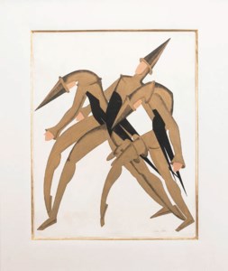 Costume designs for three Jesters