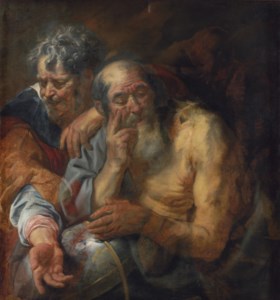 Heraclitus and Democritus