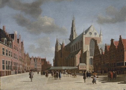 A view of Haarlem with St. Bravo's Cathedral