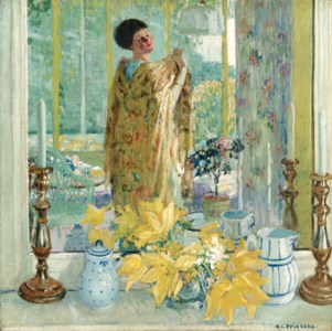 Frederick Carl Frieseke, Yellow Tulips