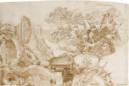 The Apotheosis of Romulus: Design for a ceiling