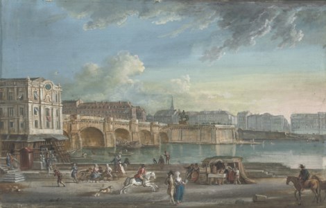View of the Pont Neuf from the Quai du Louvre, Paris