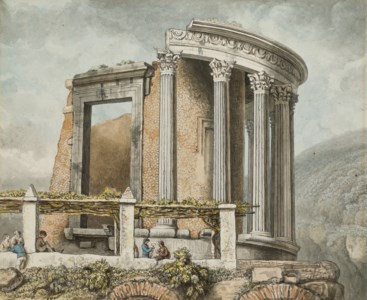 The temple of the Sibyl at Tivoli