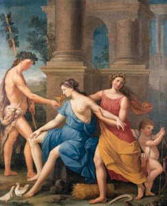 ATTRIBUITO A GIOVAN BATTISTA CIGNAROLI (1706-1770 O 1772), "SINE BACCHO ET CERERE FRIGET VENUS"