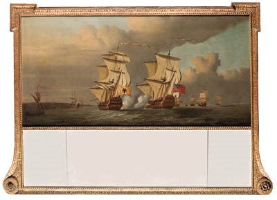 Men-o'-War saluting off a Coast