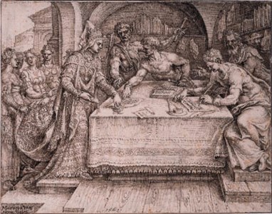 Jezebel sealing the forged Letters