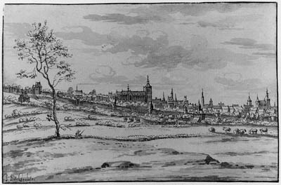 A View of Bergen op Zoom from the north-east