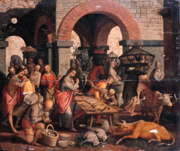 Christ driving the Money Changers from the Temple