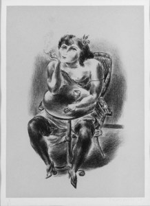 Girl at Table--(At the Caf) (Davis L-30)