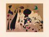 Joan Miro, Femme, lune, étoile., Color lithograph, 1963., Femme, lune, étoile.