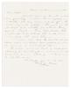 ROBERT GOULD. Autograph Letter Signed, "In haste your loving Son / Robert G. Shaw," to his father ("Dear Father"),