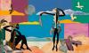 Untitled (Two Female Figures at the Beach)
