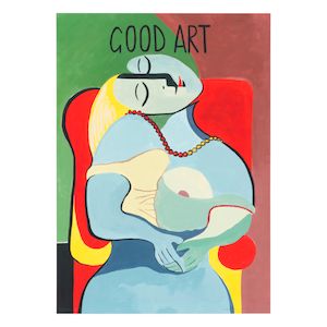 Alma Singer (British, born 1986) Good Art Archival inkjet print in colours, 2023, on Somerset Satin wove paper, signed, dated and numbered 3/25 in pencil, printed and published by Jealous Gallery & Print Studio, London, the full sheet, unframedSheet 560 x 400mm (22 x 15 3/4in)