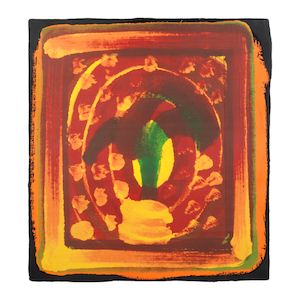 Sir Howard Hodgkin (British, 1932-2017) Still Life Screenprint in colours, 1980, on Arches wove paper, numbered 62/100 in pencil, printed by Kelpra Studio, published by Bernard Jacobson, Ltd., London, the full sheet, framedSheet 800 x 730mm (31 1/2 x 28 3/4in)