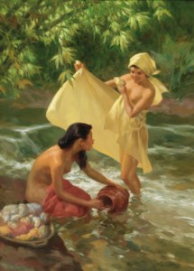 Maidens by a Stream