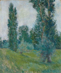 Paysage aux peupliers à Giverny