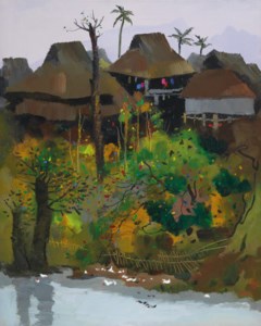 Wu Guanzhong, A Village of Xishuangbanna