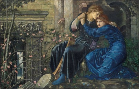 SIR EDWARD COLEY BURNE-JONES, BT., A.R.A., R.W.S., Love among the Ruins