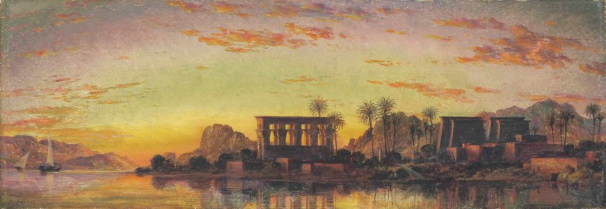 Philae "the Beautiful" at early morn, looking south