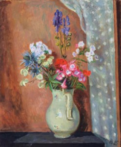 Delphiniums in a Cream Jug