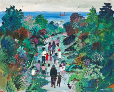 Lane with Figures