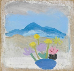 Still life (Flowers in landscape)
