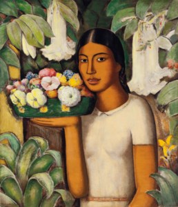 Alfredo Ramos Martínez, Mujer con flores