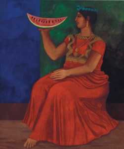 Juchiteca con sandía