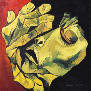 Rostro y mano