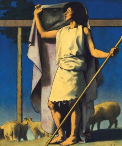 Shepherd with Purple Robe