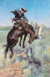 WILLIAM HERBERT DUNTON, Busting a Broncho