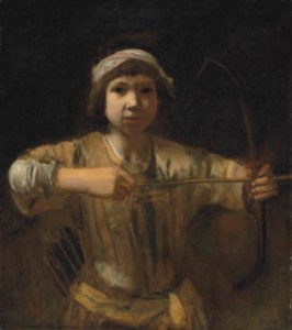 Ishmael with a bow and arrow