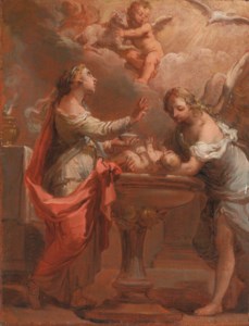 An Allegory of the Sacrament of Baptism - a bozzetto