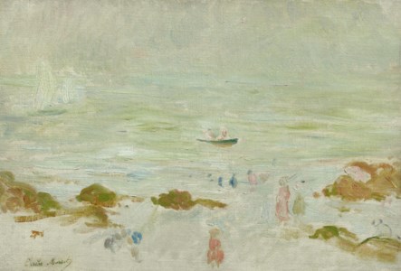 Plage de la Comtesse dans la brume
