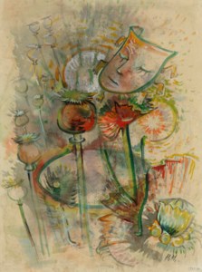 Maske und Mohn