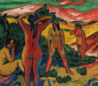 Hermann Max Pechstein, Abend in der Düne