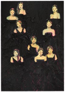 Claire Tabouret, Les Debutantes (Pink and Black)