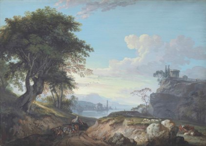 An Italianate Capriccio landscape