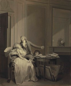 'La Lettre' or 'L'Évanouissement' - en grisaille