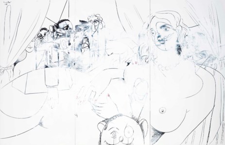 George Condo, Large Figure Composition