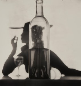 Girl Behind Bottle Jean Patchett, New York, 1949