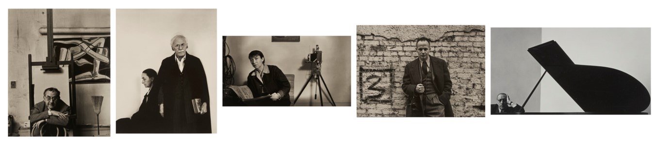 Alfred Stieglitz and Georgia O'Keeffe, An American Place, New York City, 1944; Berenice Abbott, New York ,1944; Henri Cartier-Bresson, NYC, 1947; Igor Stravinsky, 1946; Man Ray, Paris, 1960